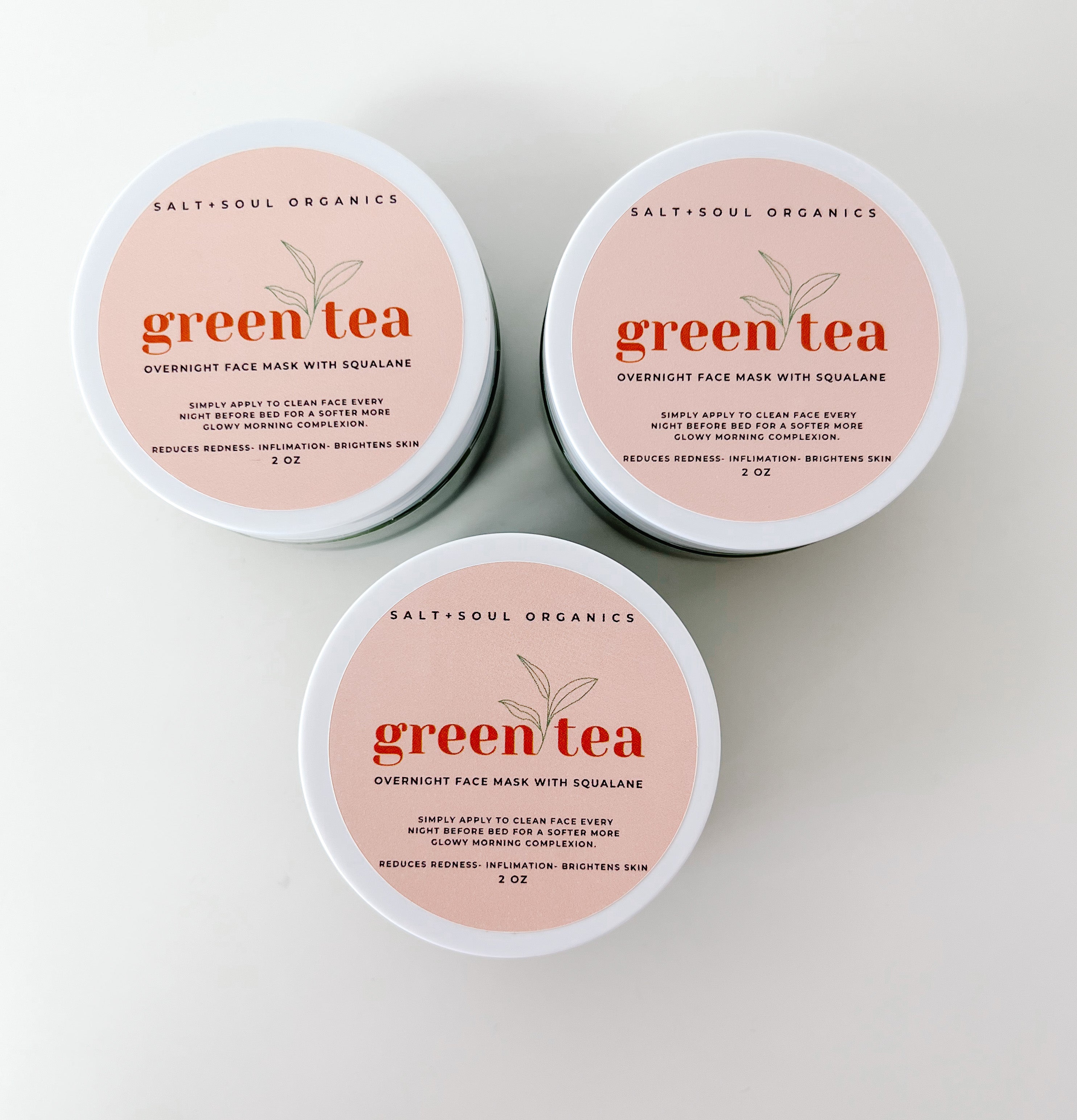gispende hørbar kedel Green Tea Overnight Face Mask – Salt + Soul Organics